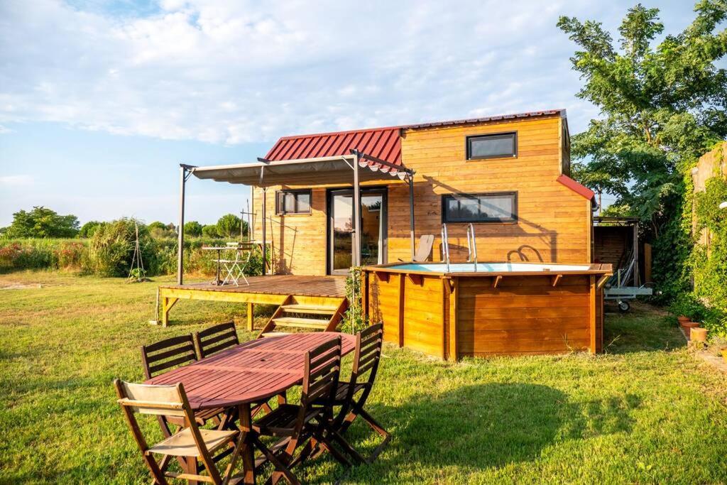 Myinsolite - Tiny-House, Jacuzzi, Brasero, Piscine Aigues-Mortes Eksteriør billede