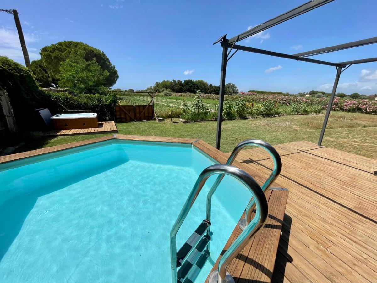 Myinsolite - Tiny-House, Jacuzzi, Brasero, Piscine Aigues-Mortes Eksteriør billede