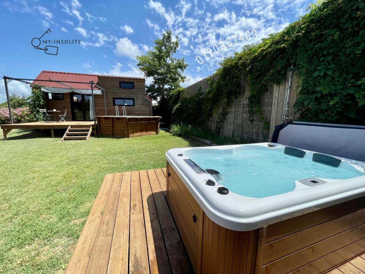 Myinsolite - Tiny-House, Jacuzzi, Brasero, Piscine Aigues-Mortes Eksteriør billede